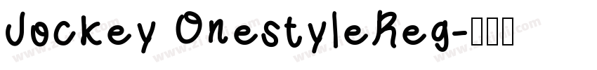 Jockey OnestyleReg字体转换